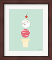 Framed Ice Cream and Cherry I