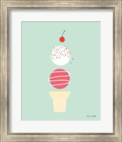 Framed Ice Cream and Cherry I