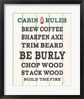 Cabin Life V Neutral Framed Print