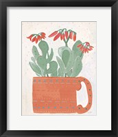 Framed 'Coral Cuppa Neutral Crop' border=