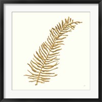 Gilded Fern I Framed Print