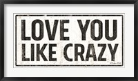 Framed Love You Like Crazy