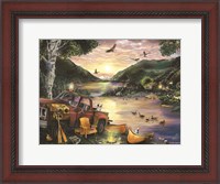 Framed Lakefront Camping I