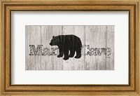 Framed Mancave Bear