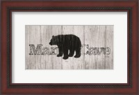 Framed Mancave Bear