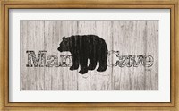 Framed Mancave Bear