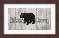 Framed Mancave Bear