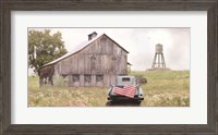 Framed Flag on Tailgate