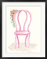 Framed Floral Chair I