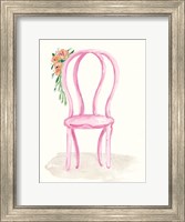 Framed Floral Chair I