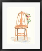Framed Floral Chair III