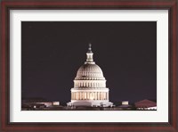 Framed US Capital at Night