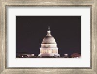 Framed US Capital at Night