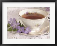 Framed Periwinkle and Tea