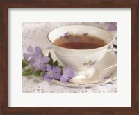 Framed Periwinkle and Tea