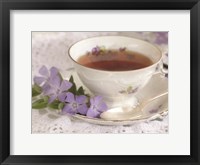 Framed Periwinkle and Tea