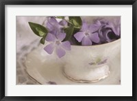 Framed Violet Teacup I