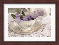 Framed Violet Teacup II