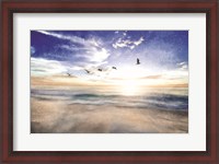 Framed Seascape with Gulls