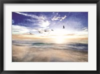 Framed Seascape with Gulls