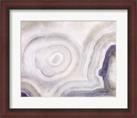 Framed Agate Abstract Blue