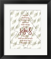 Framed Call His Name Jesus