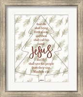 Framed Call His Name Jesus