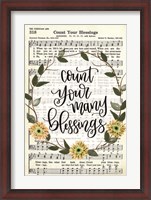 Framed Count Your Many Blessings