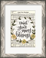 Framed Count Your Many Blessings