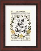 Framed Count Your Many Blessings