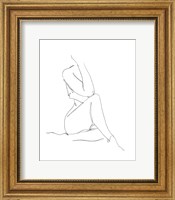 Framed Nude Contour Sketch I