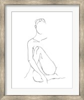 Framed Nude Contour Sketch II