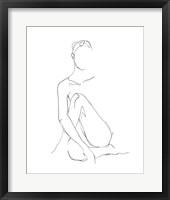 Framed Nude Contour Sketch II