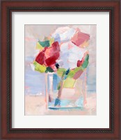 Framed 'Abstract Flowers in Vase II' border=
