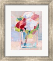 Framed 'Abstract Flowers in Vase II' border=