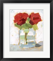 Framed 'Cut Roses I' border=