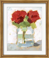 Framed Cut Roses I