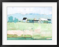 Framed Rural Pastel II