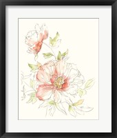 Watercolor Floral Variety I Framed Print