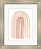 Framed Terre Cotta Rainbow II