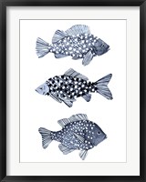 Framed Blue Fish I