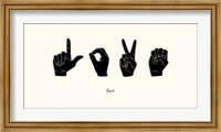 Framed Sign Language IV