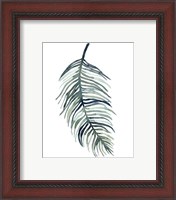 Framed 'Watercolor Palm Leaves I' border=