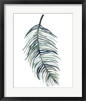 Framed Watercolor Palm Leaves I