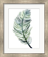 Framed Watercolor Palm Leaves III
