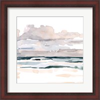 Framed Soft Coastal Abstract I