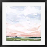 Framed Pink Morning Horizon I