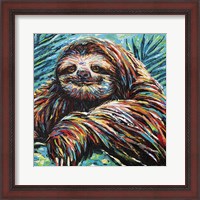 Framed Painted Sloth I