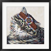 Framed Hippie Cat I