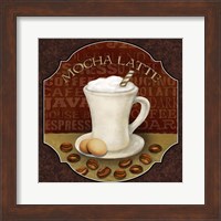Framed 'Coffee Illustration I' border=